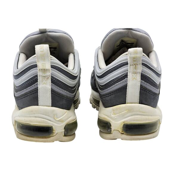 Nike Air Max 97 Premium OG 312834-005 Mesh Sneakers Gray White US 10 - Preowned - Picture 5 of 7